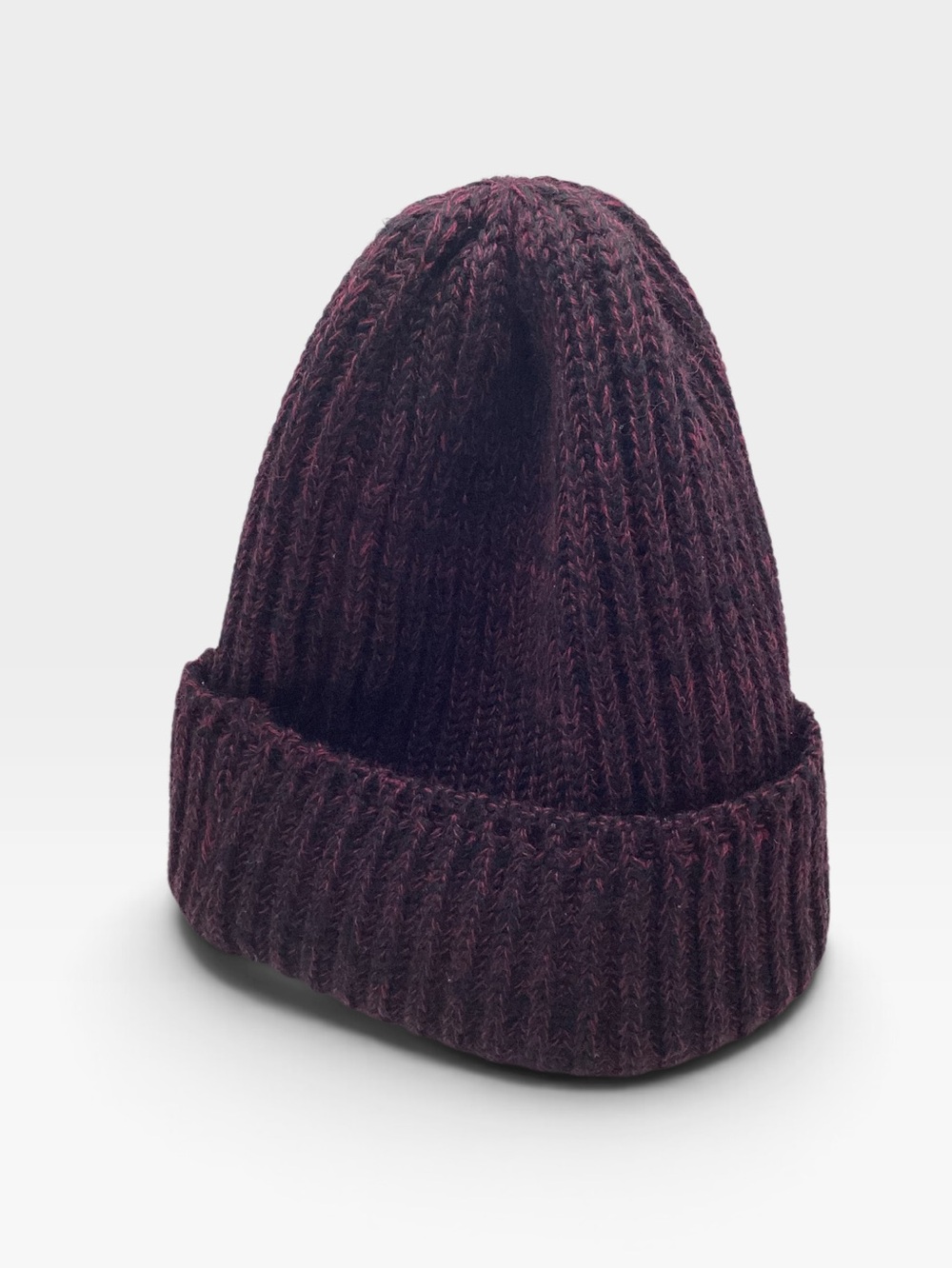 Needles Nepenthes Men's Ribbed Knit Beanie  Purple /Black Marl